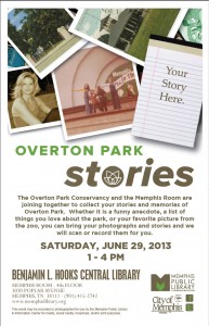 Overton Park Stories at the Memphis Room