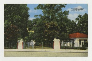 Postcard of Memphis Zoo Entrance
