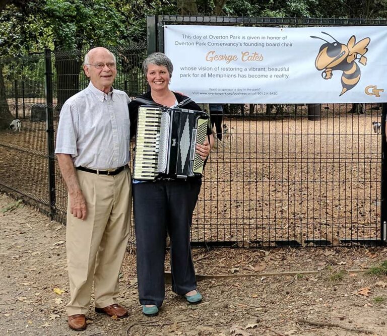 In memory of E. Cates Overton Park